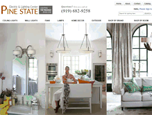 Tablet Screenshot of pinestatelighting.com